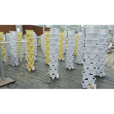 Plastico Modern Outdoor Tower Plant Pots Plastico Flower Pots Stackable