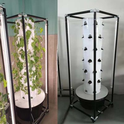 Sistema di torre idroponica interna Torre verticale per giardino con luce a led Torre verticale