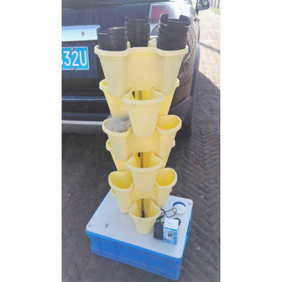 Plastico moderno inpilabile vaso verticale per la coltivazione del substrato