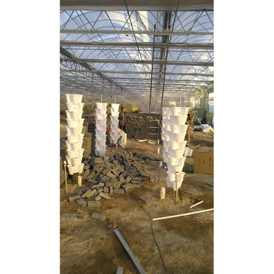 Plastico moderno inpilabile vaso verticale per la coltivazione del substrato