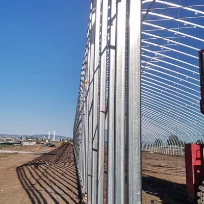Serra solare Serra di plastica per la coltivazione di ortaggi Acciaio galvanizzato
