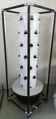 Sistema di coltivazione idroponica verticale per verdure e fragole con scaffale