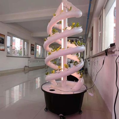 Sistema di coltivazione idroponica a doppia elica per giardini interni